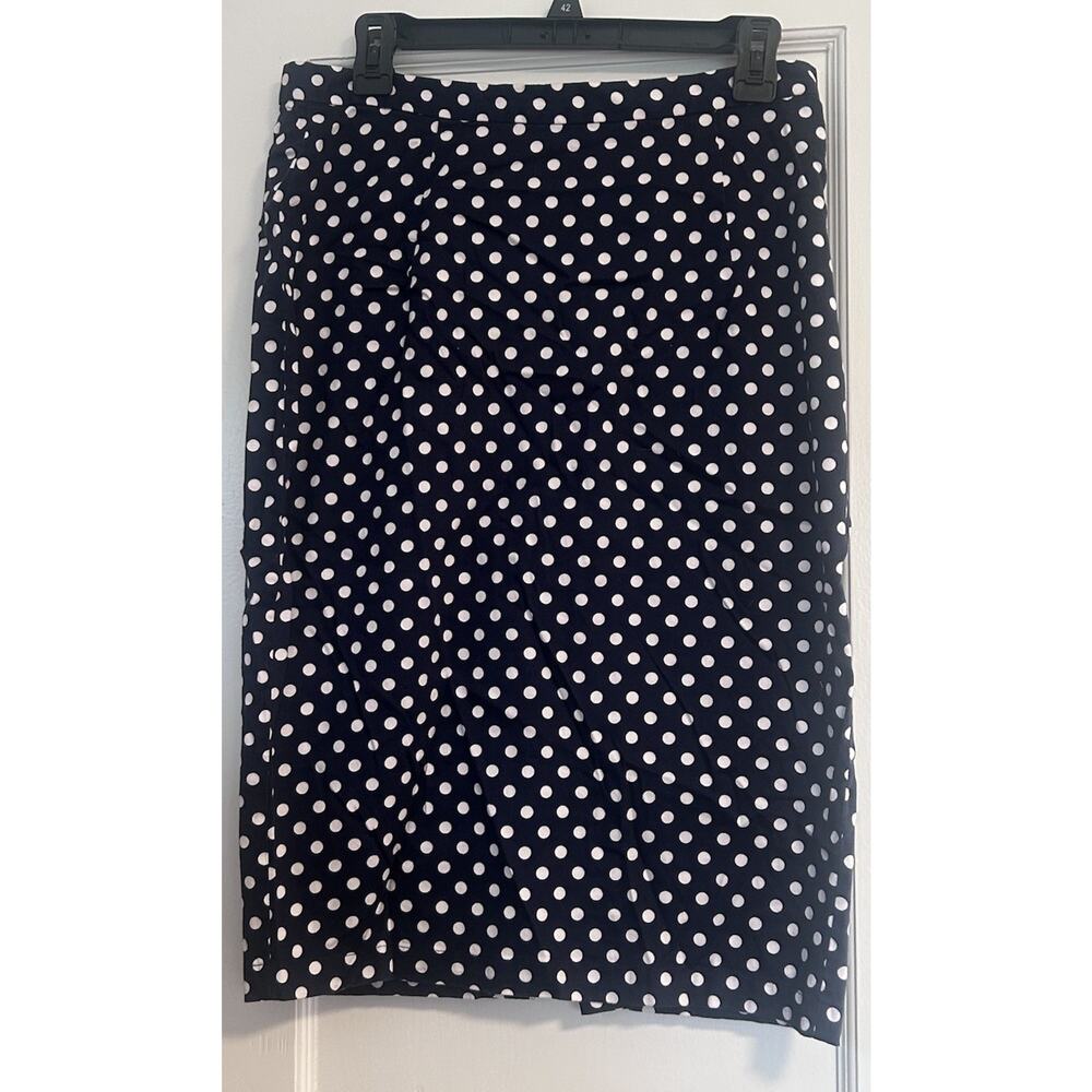 Bettie Page By Tatyana Polkadot Pencil Skirt XL Pinup